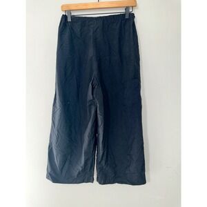 Gerties Womens Small Black High Waist‎ Wide Leg Cropped Pull On Pants USA